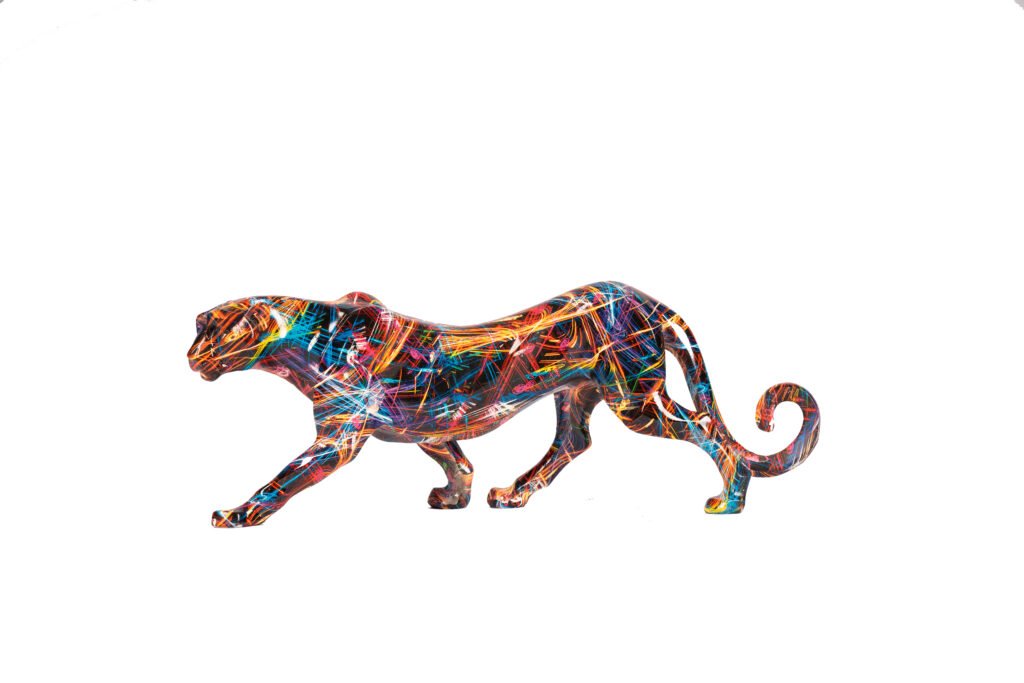 Statue Leopard Graffiti