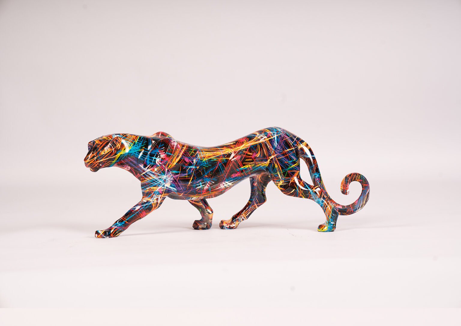 Statue Leopard Graffiti