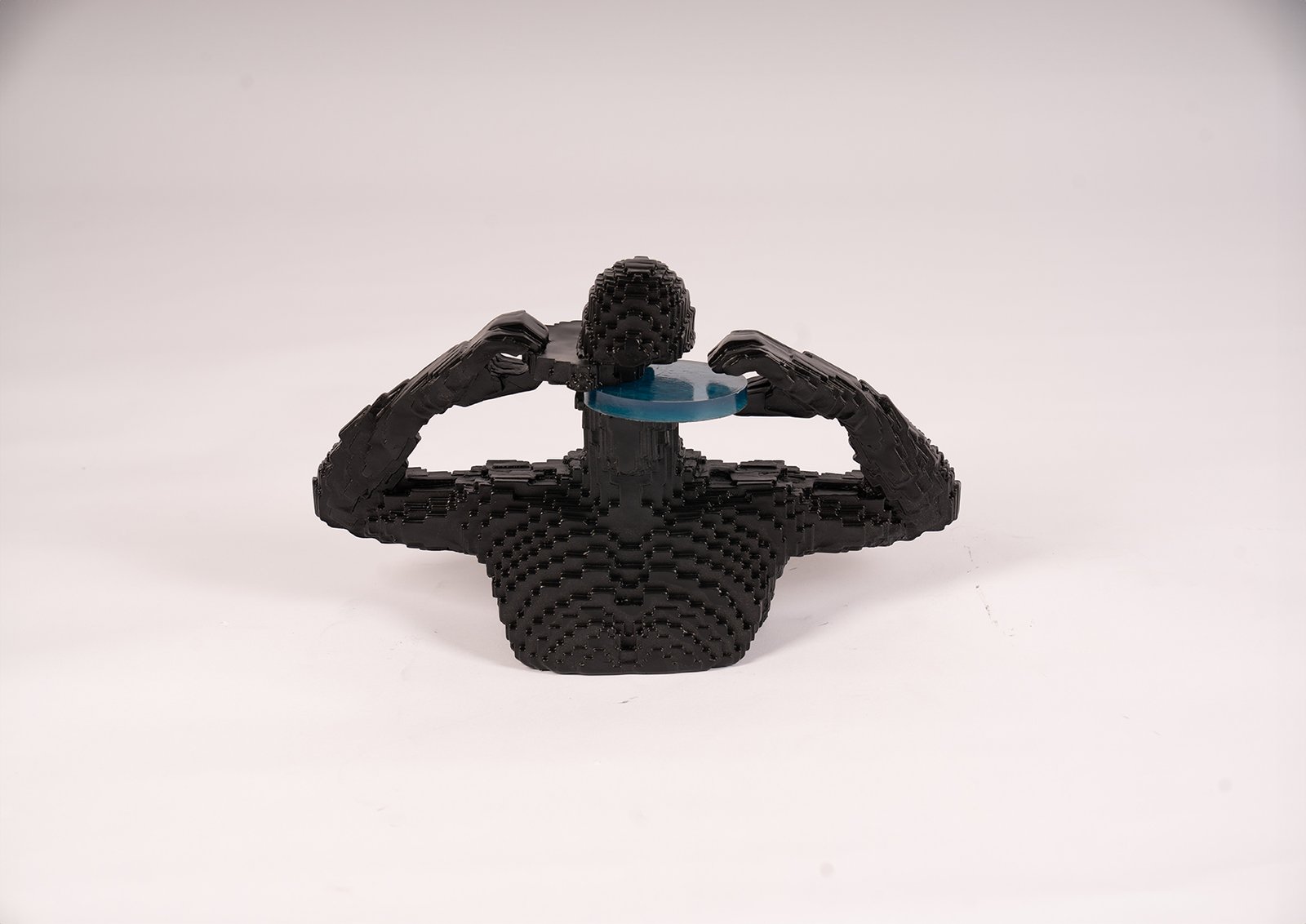 sculpture Blockman décorative noir