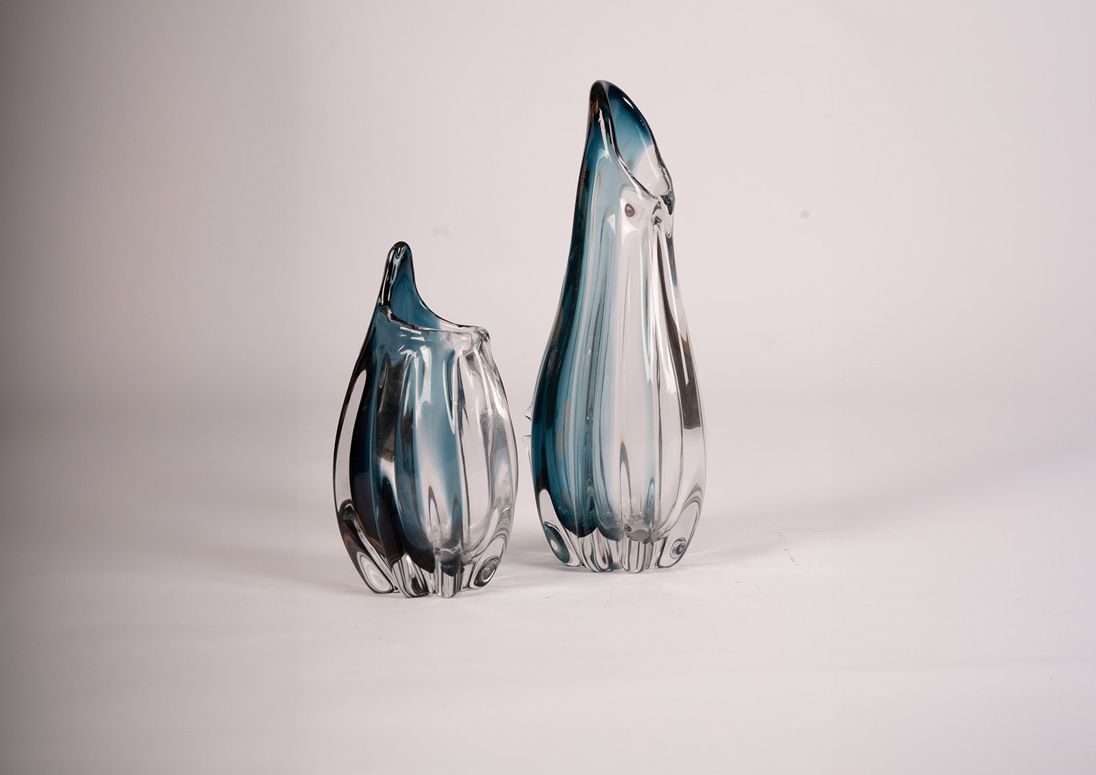 2 vases décoratifs craquelés