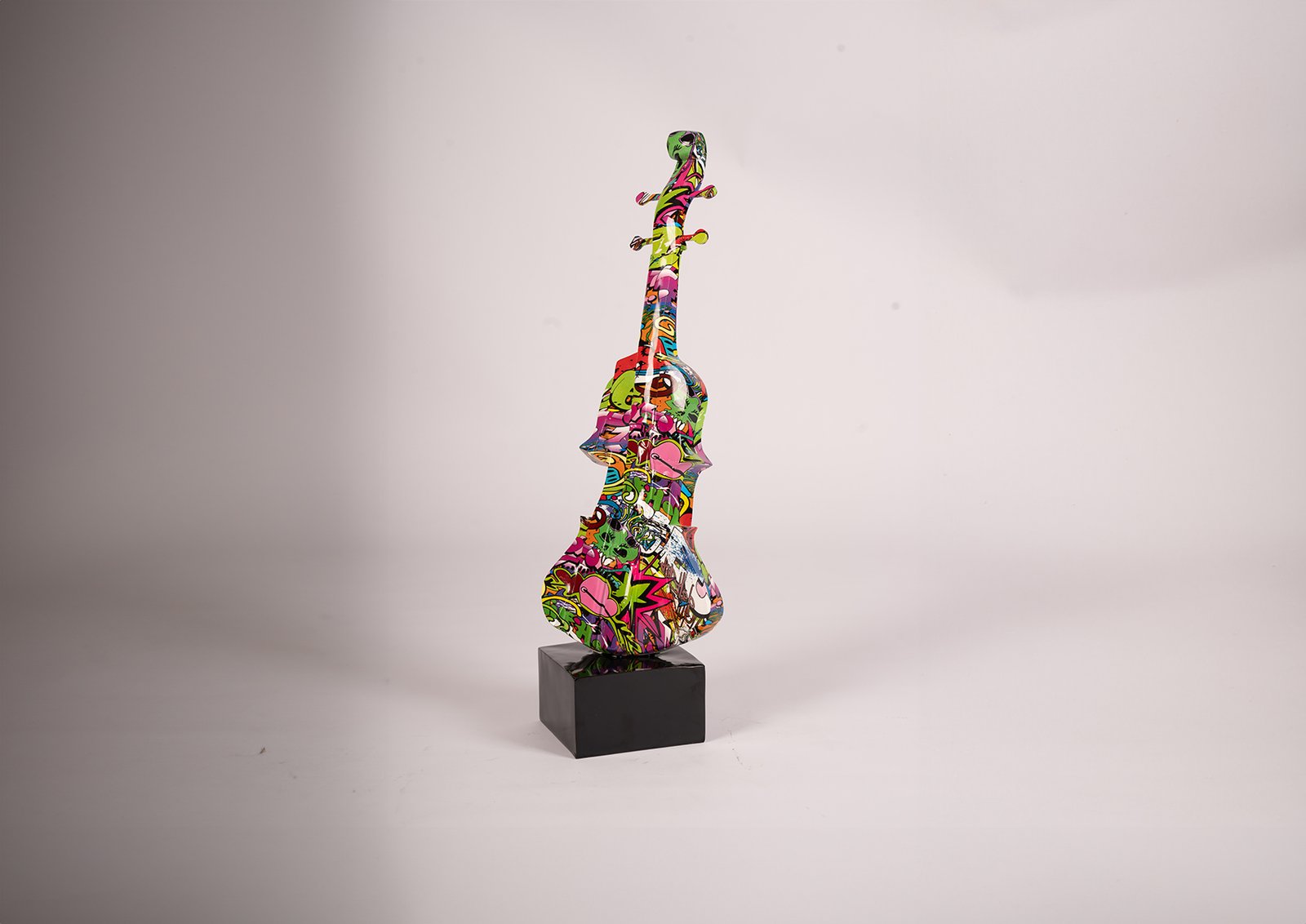 Statue Violon Graffiti