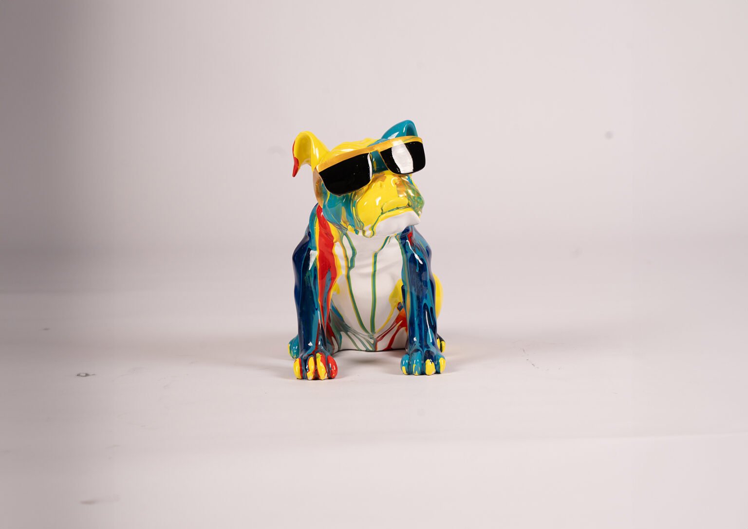 Statue de bouledogue français