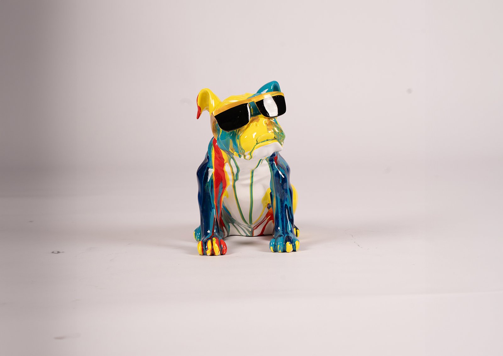 Statue de bouledogue français